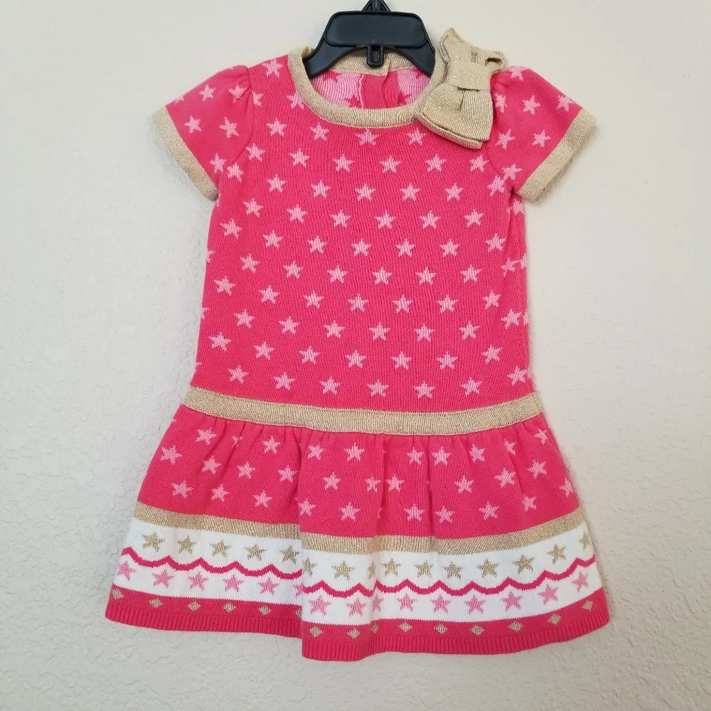 Gymboree Sparkle Star Bow Sweater Dress
